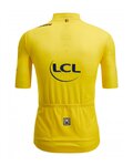 SANTINI Cyklistický dres s krátkym rukávom - TOUR DE FRANCE 2024 - žltá