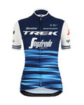 SANTINI Cyklistický dres s krátkym rukávom - TREK 2019 BLEND LADY - modrá/biela