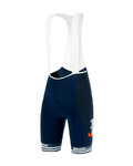 SANTINI Cyklistické nohavice krátke s trakmi - TREK SEGAFREDO 2020 - modrá