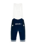 SANTINI Cyklistické nohavice krátke s trakmi - TREK SEGAFREDO 2020 - modrá