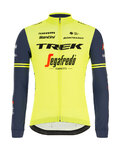 SANTINI Cyklistický dres s dlhým rukávom zimný - TREK 2020 WINTER - žltá/čierna