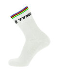 SANTINI Cyklistické ponožky klasické - TREK SEGAFREDO 2020 - biela