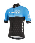 SANTINI Cyklistický dres s krátkym rukávom - TREK CXC 2020 - svetlo modrá/čierna