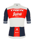 SANTINI Cyklistický dres s krátkym rukávom - TREK SEGAFREDO 2020 - modrá/červená/biela
