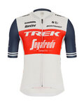 SANTINI Cyklistický dres s krátkym rukávom - TREK SEGAFREDO 2020 - biela/modrá/červená