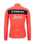 SANTINI Cyklistický dres s dlhým rukávom zimný - TREK SEGAFREDO 2022 WINTER - ružová