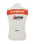 SANTINI Cyklistická vesta - TREK SEGAFREDO 2022 - biela/červená