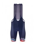 SANTINI Cyklistické nohavice krátke s trakmi - TREK FACTORY RACING 2023 - modrá