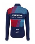 SANTINI Cyklistický dres s dlhým rukávom zimný - TREK 2023 FACTORY RACING WINTER - modrá