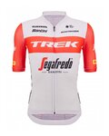 SANTINI Cyklistický dres s krátkym rukávom - TREK SEGAFREDO 2023 ORIGINAL - červená/biela