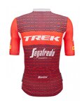 SANTINI Cyklistický dres s krátkym rukávom - TREK SEGAFREDO 2023 ORIGINAL - červená/biela