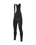 SANTINI Cyklistické nohavice dlhé s trakmi - RARO WINTER - čierna
