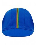 SANTINI Cyklistická čiapka - UCI RAINBOW - dúhová/modrá