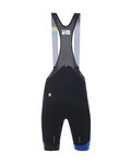 SANTINI Cyklistické nohavice krátke s trakmi - DAMA  - čierna