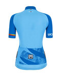 SANTINI Cyklistický dres s krátkym rukávom - UCI WORLD LADY - svetlo modrá