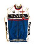 SANTINI Cyklistická vesta - TEAM SLOVAKIA 2016 - biela/modrá