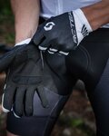 SCOTT Cyklistické rukavice dlhoprsté - RC TEAM LF - biela/čierna