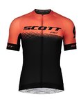 SCOTT Cyklistický dres s krátkym rukávom - RC PRO 2019 - oranžová/čierna