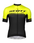 SCOTT Cyklistický dres s krátkym rukávom - RC PRO 2019 - čierna/žltá