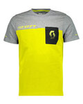 SCOTT Cyklistické tričko s krátkym rukávom - FACTORY TEAM - žltá/šedá/čierna