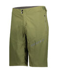 SCOTT Cyklistické nohavice krátke bez trakov - ENDURANCE LS/FIT - zelená