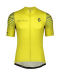 SCOTT Cyklistický dres s krátkym rukávom - RC TEAM 10 - modrá/žltá