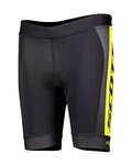 SCOTT Cyklistické nohavice krátke bez trakov - RC PRO JUNIOR - čierna/žltá