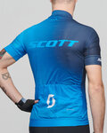 SCOTT Cyklistický dres s krátkym rukávom - RC PRO 2021 - modrá/biela