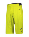 SCOTT Cyklistické nohavice krátke bez trakov - TRAIL VERTIC 2021 - žltá