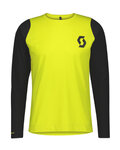 SCOTT Cyklistický dres s dlhým rukávom letný - TRAIL PROGRESSIVE - žltá/čierna