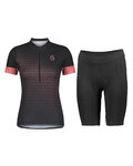 SCOTT Cyklistický krátky dres a krátke nohavice - GRAVEL CONTESSA LADY - fialová/čierna