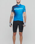 SCOTT Cyklistický krátky dres a krátke nohavice - RC PRO 2021 - modrá/čierna