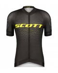 SCOTT Cyklistický krátky dres a krátke nohavice - RC PRO SS - šedá/žltá/čierna