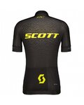 SCOTT Cyklistický krátky dres a krátke nohavice - RC PRO SS - šedá/žltá/čierna