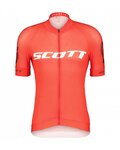 SCOTT Cyklistický krátky dres a krátke nohavice - RC PRO SS - šedá/biela/červená