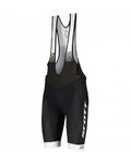 SCOTT Cyklistické nohavice krátke s trakmi - RC TEAM ++ 2022 - biela/čierna