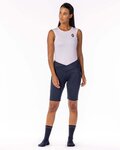 SCOTT Cyklistické nohavice krátke bez trakov - ENDURANCE 40+ LADY - modrá