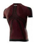 SIX2 Cyklistické tričko s krátkym rukávom - TS1 II - bordová