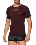 SIX2 Cyklistické tričko s krátkym rukávom - TS1 II - bordová