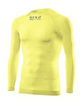 SIX2 Cyklistické tričko s dlhým rukávom - TS2 II - žltá