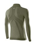 SIX2 Cyklistické tričko s dlhým rukávom - TS3 II - zelená