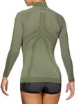 SIX2 Cyklistické tričko s dlhým rukávom - TS3 II - zelená
