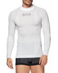 SIX2 Cyklistické tričko s dlhým rukávom - TS3 II - biela