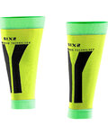 SIX2 Cyklistické návleky po kolená - CALF - žltá/zelená
