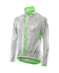 SIX2 Cyklistická vetruodolná bunda - GHOST - transparentná/zelená