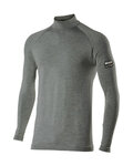 SIX2 Cyklistické tričko s dlhým rukávom - TS3 MERINOS - šedá