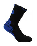 SIX2 Cyklistické ponožky klasické - ACTIVE - čierna/modrá