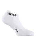 SIX2 Cyklistické ponožky členkové - FANT S - biela