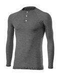 SIX2 Cyklistické tričko s dlhým rukávom - SERAFINO MERINOS - šedá