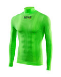 SIX2 Cyklistické tričko s dlhým rukávom - TS3 C - zelená